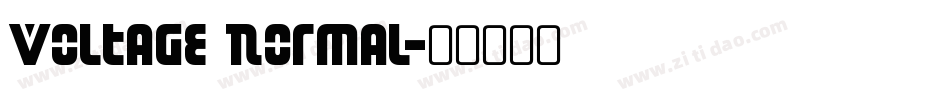 Voltage Normal字体转换